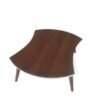 Table Basse pivotante Marron-Blanc