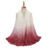 Châle foulard dégradé bicolore en coton 180*90cm.