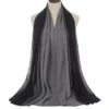 Echarpe-hijab bicolore pour femme