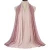 Echarpe-hijab bicolore pour femme